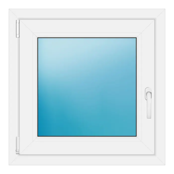Einflügeliges Kunststofffenster 69,5x69,5 cm Weiß