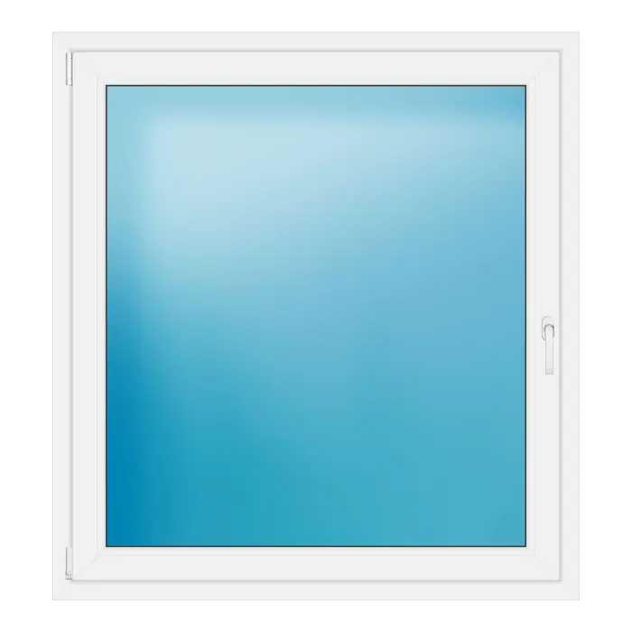 Einflügeliges Kunststofffenster 126x136 cm Weiß