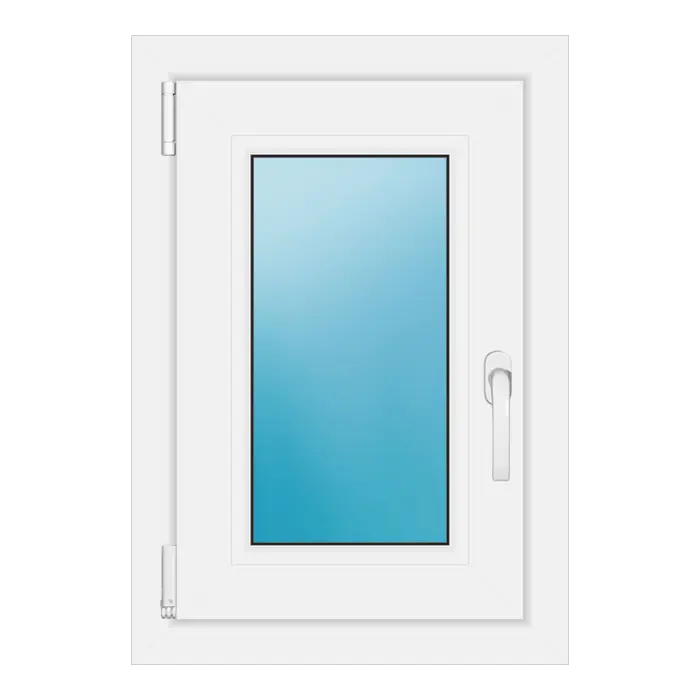 Einflügeliges Kunststofffenster 46,5x67 cm Weiß