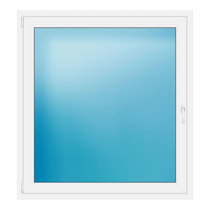 Einflügeliges Kunststofffenster 132x142 cm Weiß
