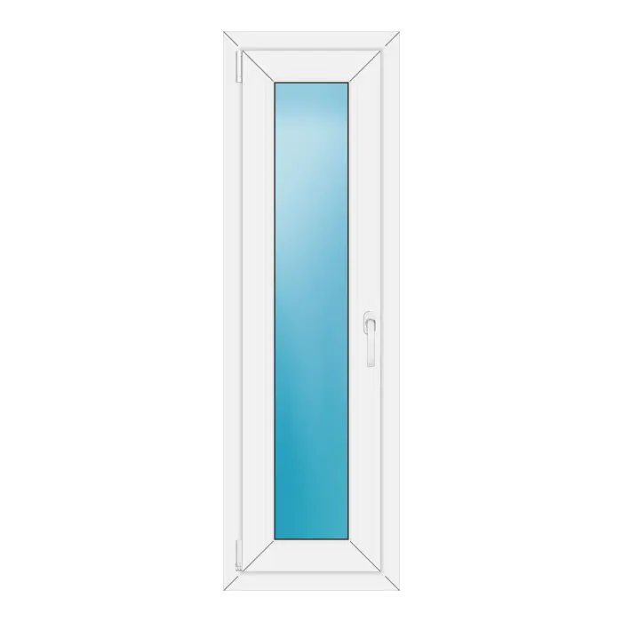 Einflügeliges Kunststofffenster 44x140 cm Weiß