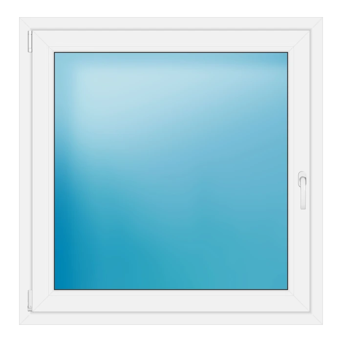 Einflügeliges Kunststofffenster 111x112,5 cm Weiß