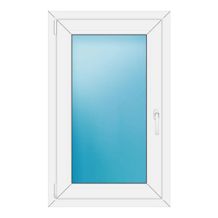 Einflügeliges Kunststofffenster 66x106 cm Weiß