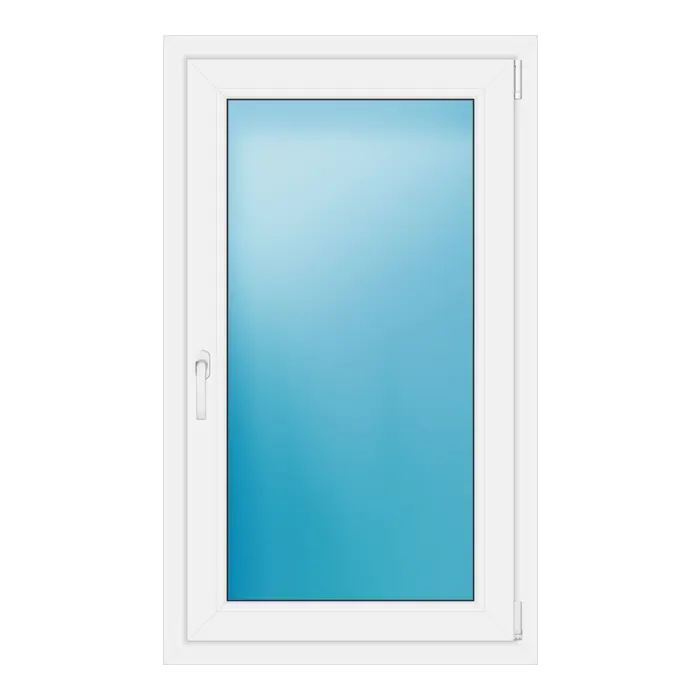 Einflügeliges Kunststofffenster 75x126 cm Weiß