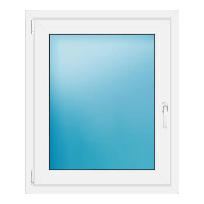 Einflügeliges Kunststofffenster 82x98 cm Weiß