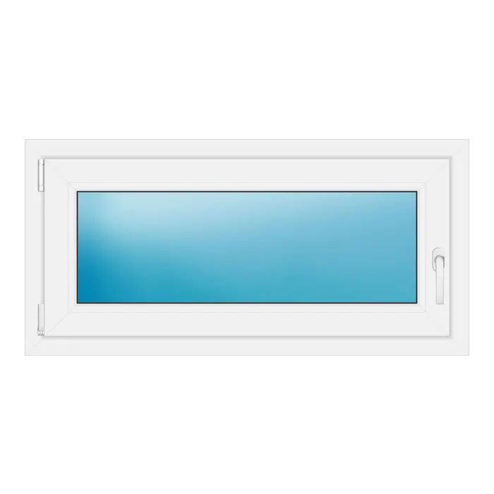 Einflügeliges Kunststofffenster 109x53 cm Weiß