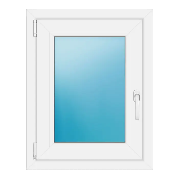 Einflügeliges Kunststofffenster 58,5x74,5 cm Weiß
