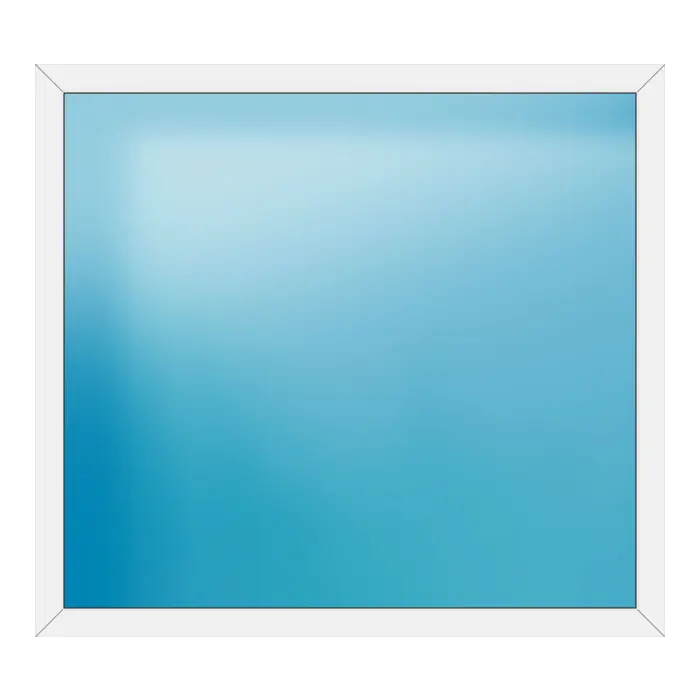 Festverglasung aus Kunststoff 176x160 cm Weiß