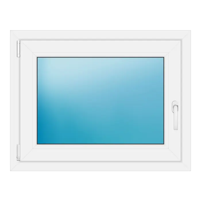 Einflügeliges Kunststofffenster 86x67 cm Weiß