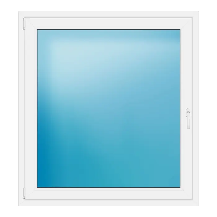 Einflügeliges Kunststofffenster 124x134 cm Weiß