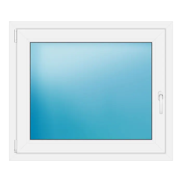 Einflügeliges Kunststofffenster 100x85 cm Weiß