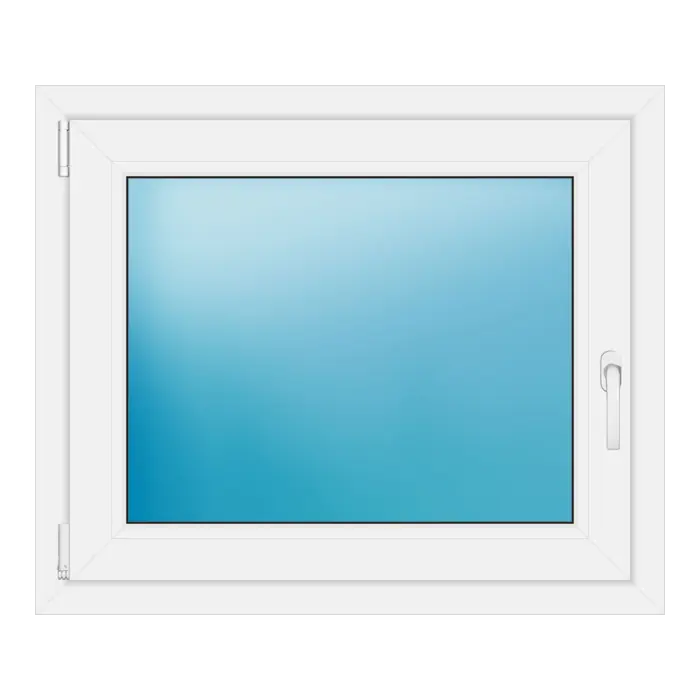 Einflügeliges Kunststofffenster 88x74 cm Weiß