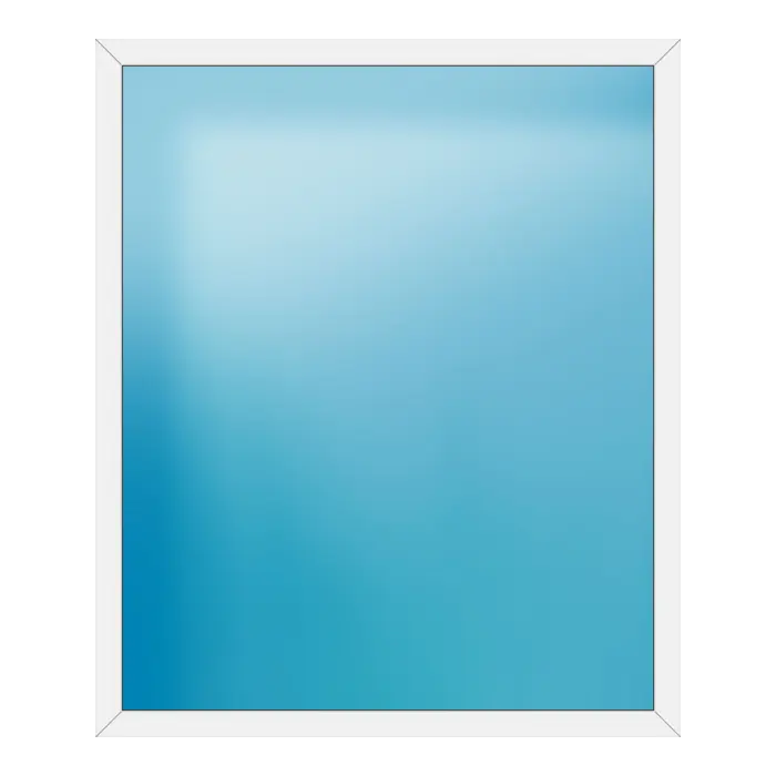 Festverglasung aus Kunststoff 176x210 cm Weiß