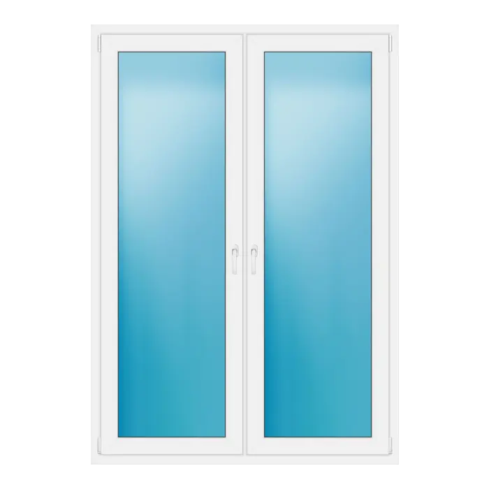 Terrassentür 145x207 cm Weiß