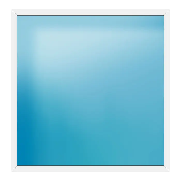 Festverglasung aus Kunststoff 206x210 cm Weiß