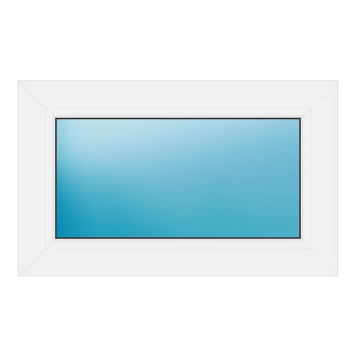 Festverglasung aus Kunststoff 68x41,5 cm Weiß