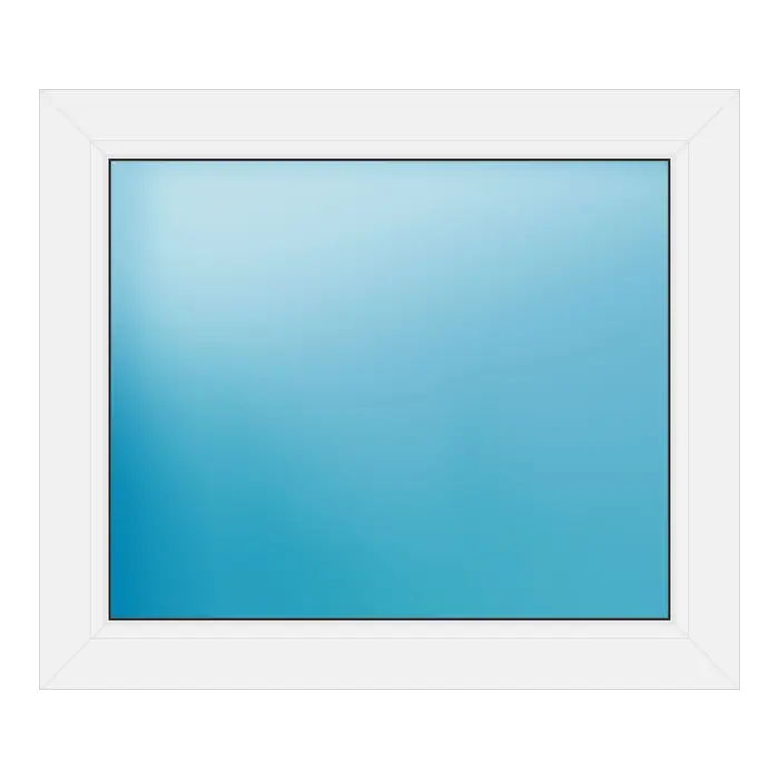 Festverglasung aus Kunststoff 80x68,5 cm Weiß