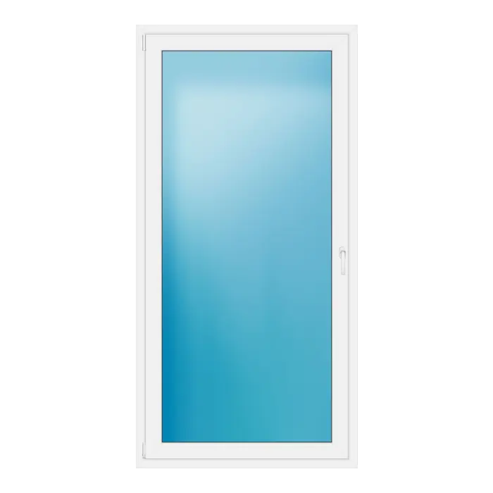 Balkontür 109,5x219 cm Weiß