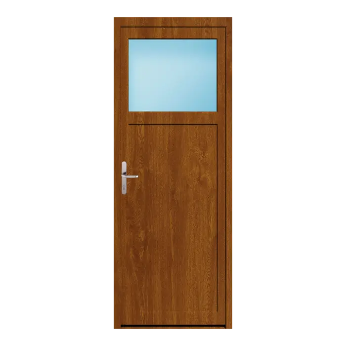 Nebeneingangstür 85,5x224 cm 1/3 Glas Golden Oak genarbt