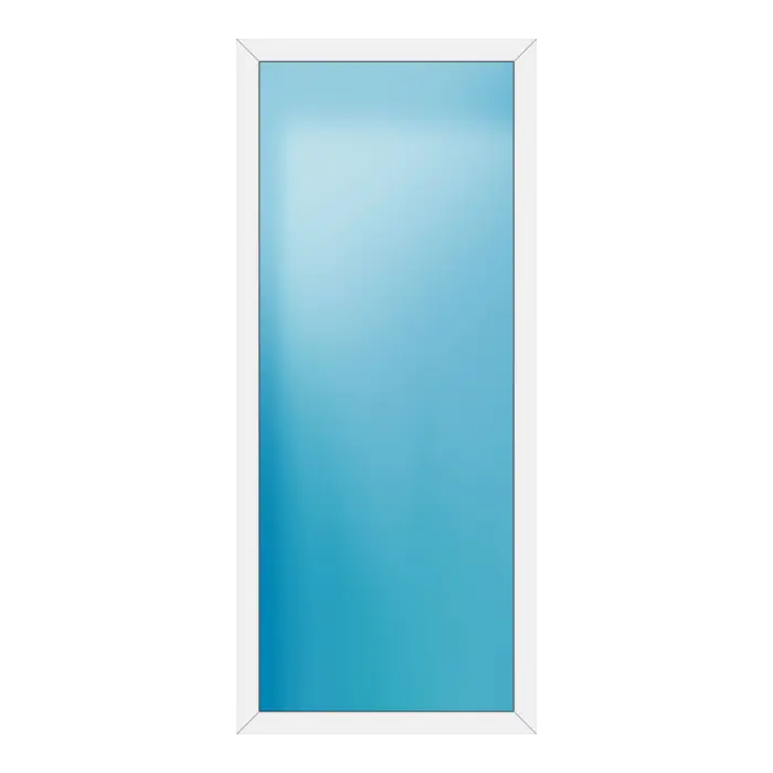 Festverglasung aus Kunststoff 106x246 cm Weiß