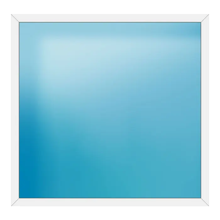 Festverglasung aus Kunststoff 198x192 cm Weiß