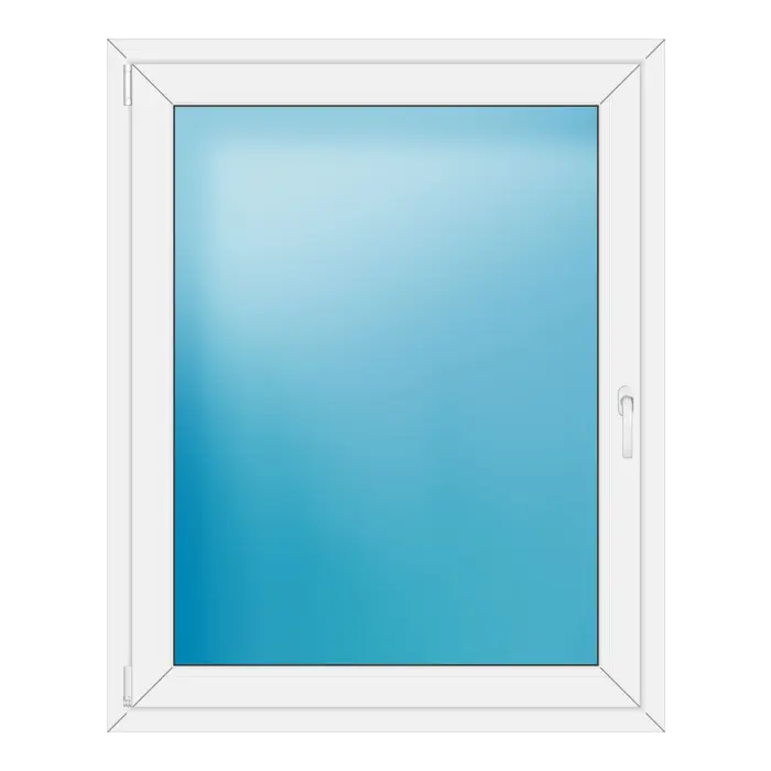Einflügeliges Kunststofffenster 107x133 cm Weiß