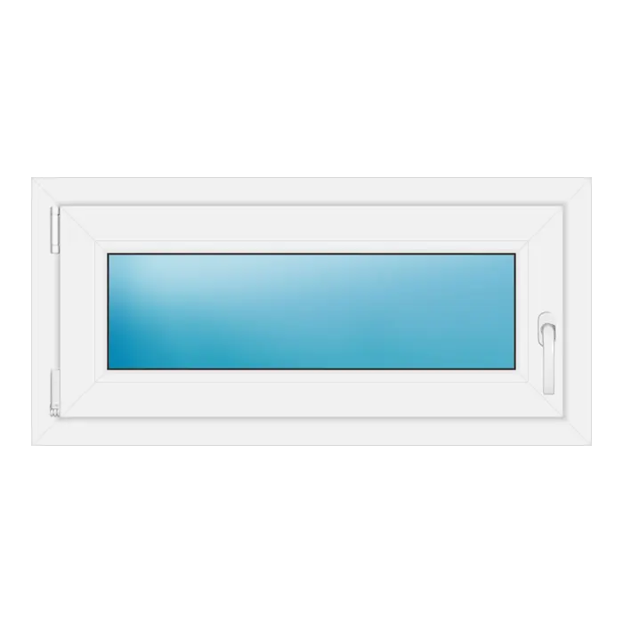 Einflügeliges Kunststofffenster 94x45 cm Weiß