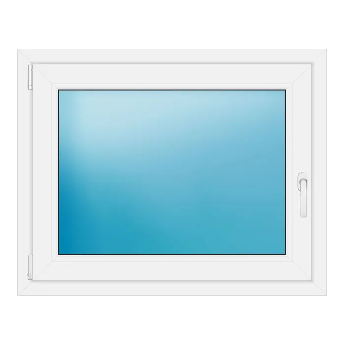 Einflügeliges Kunststofffenster 96,2x76,7 cm Weiß
