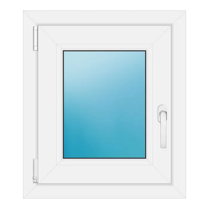 Einflügeliges Kunststofffenster 52x60 cm Weiß