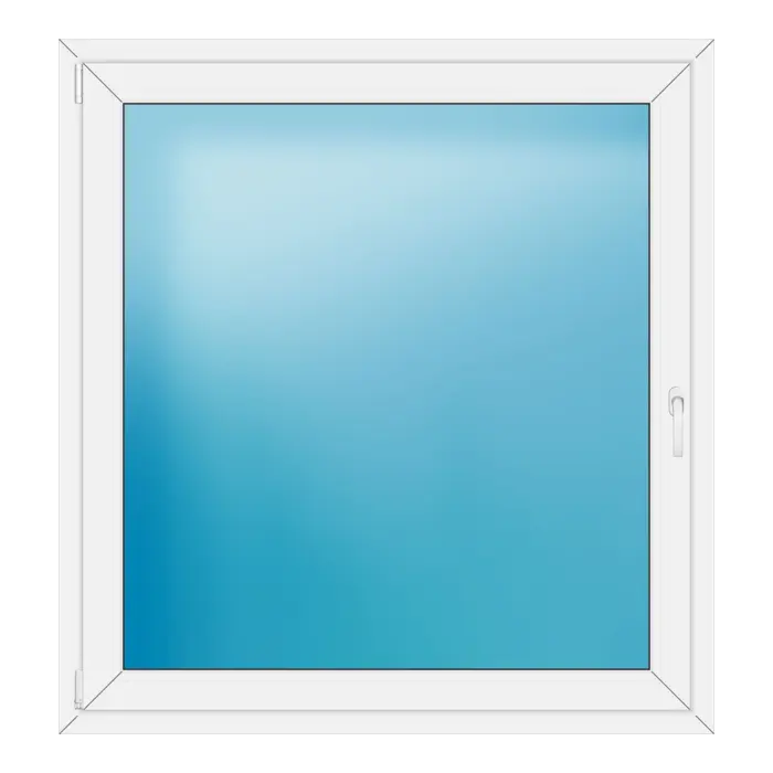 Einflügeliges Kunststofffenster 130x138 cm Weiß