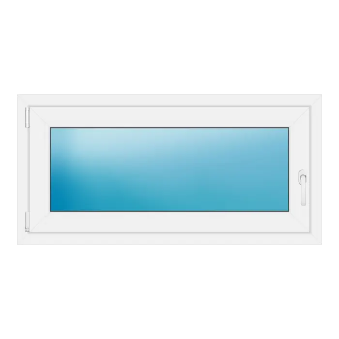 Einflügeliges Kunststofffenster 118x58 cm Weiß