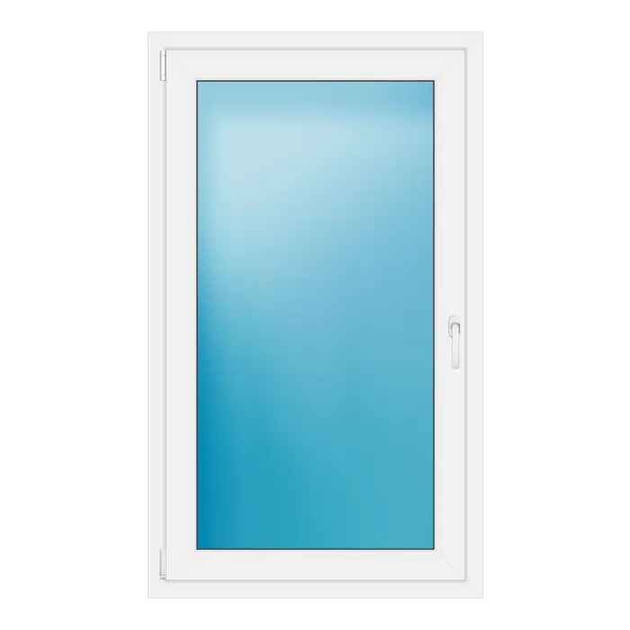 Einflügeliges Kunststofffenster 87,5x148 cm Weiß