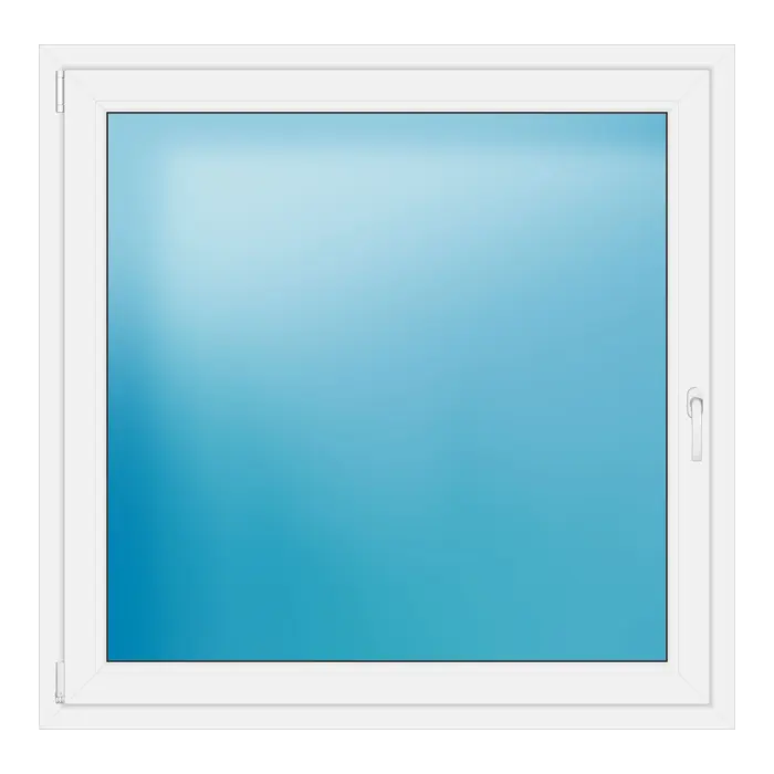 Einflügeliges Kunststofffenster 131x129 cm Weiß