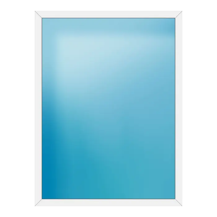 Festverglasung aus Kunststoff 166x220 cm Weiß
