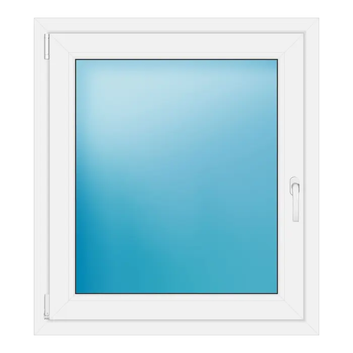 Einflügeliges Kunststofffenster 88x98 cm Weiß