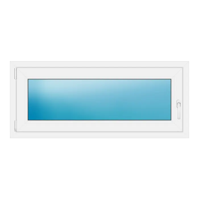 Einflügeliges Kunststofffenster 128x55 cm Weiß