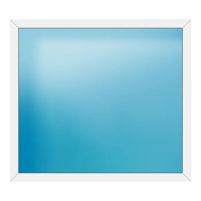 Festverglasung aus Kunststoff 172x154 cm Weiß