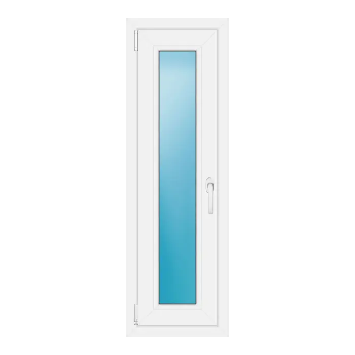 Einflügeliges Kunststofffenster 40x124 cm Weiß