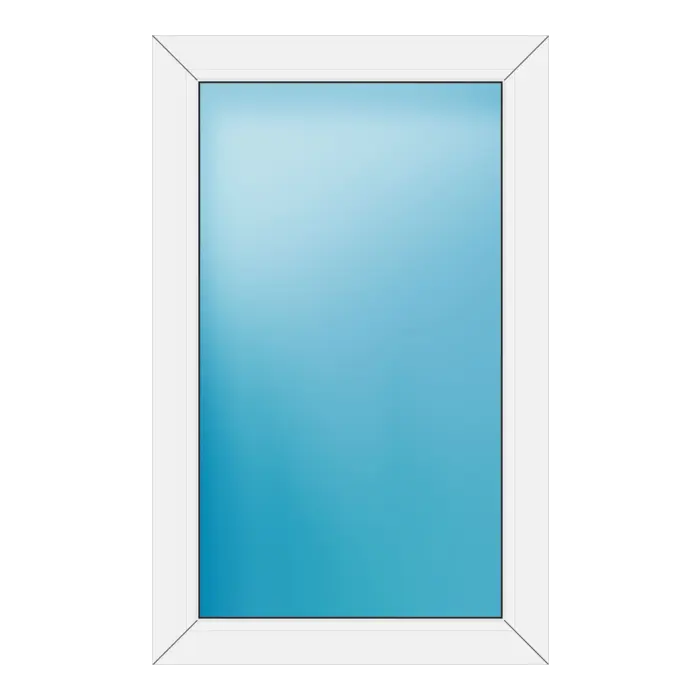 Festverglasung aus Kunststoff 68x108 cm Weiß