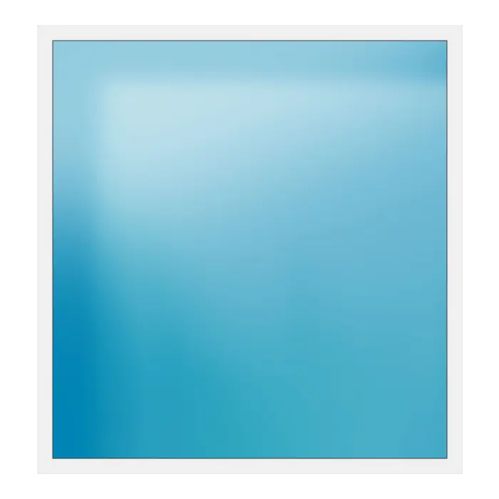 Festverglasung aus Kunststoff 220x232 cm Weiß