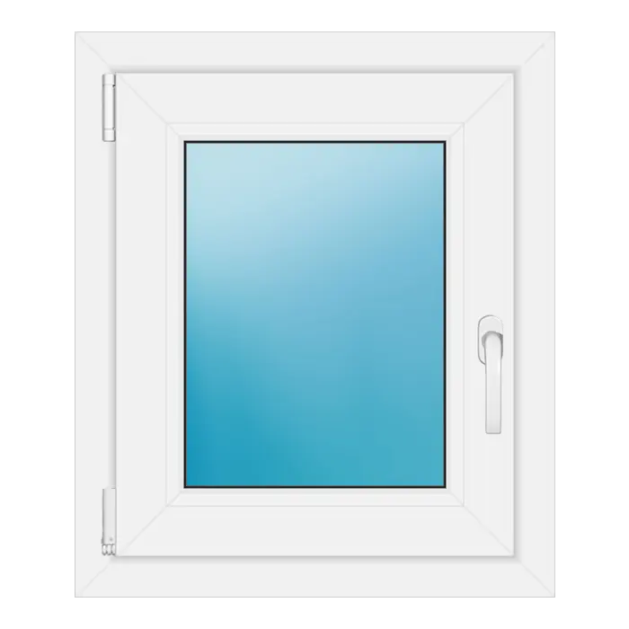 Einflügeliges Kunststofffenster 56x66 cm Weiß