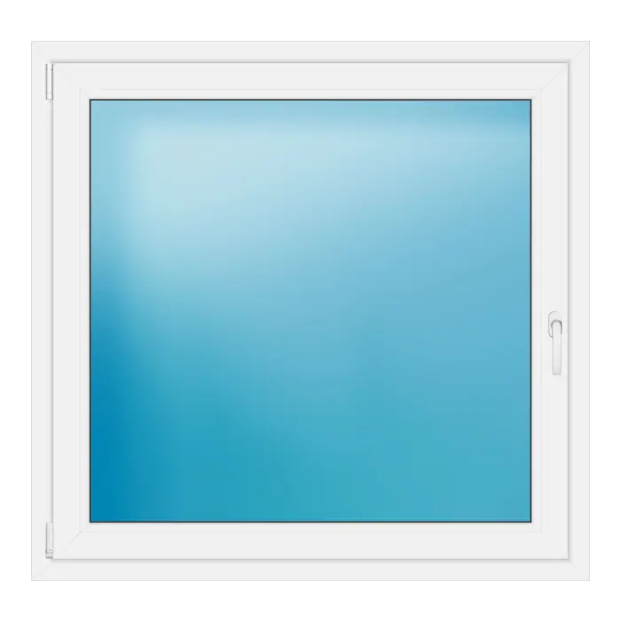 Einflügeliges Kunststofffenster 122x118 cm Weiß