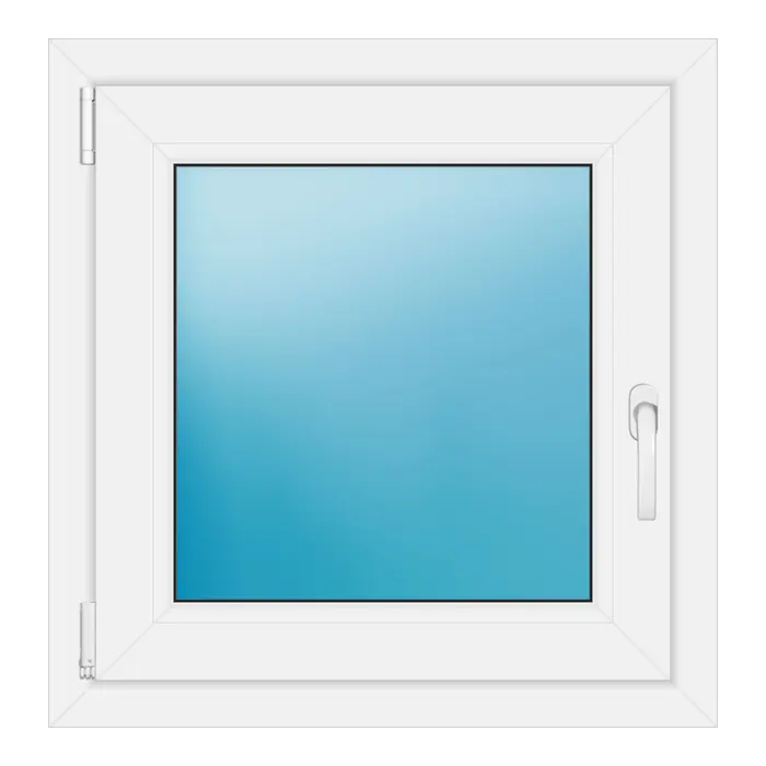 Einflügeliges Kunststofffenster 68x70 cm Weiß