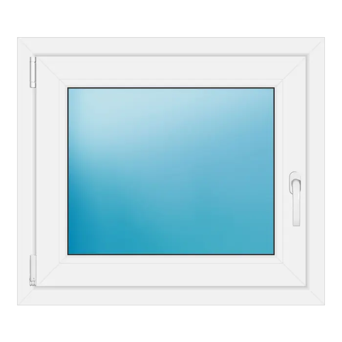 Einflügeliges Kunststofffenster 78x68 cm Weiß