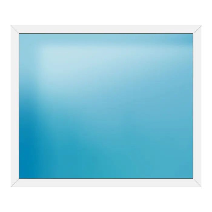 Festverglasung aus Kunststoff 184x156 cm Weiß