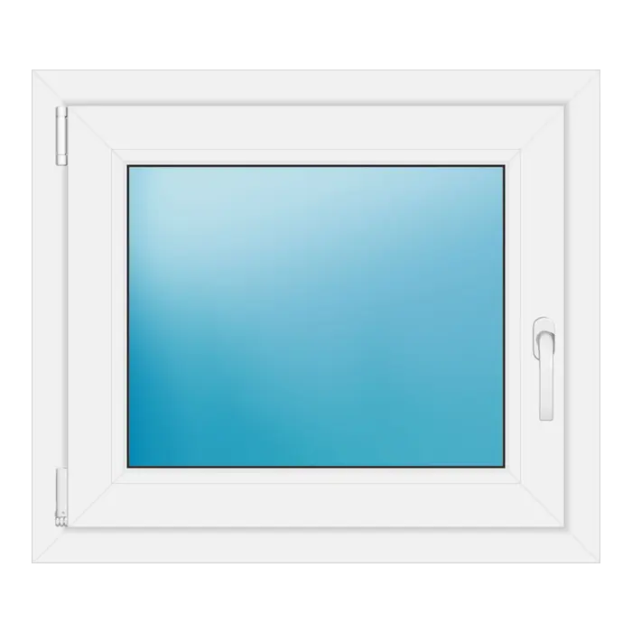 Einflügeliges Kunststofffenster 76x66 cm Weiß