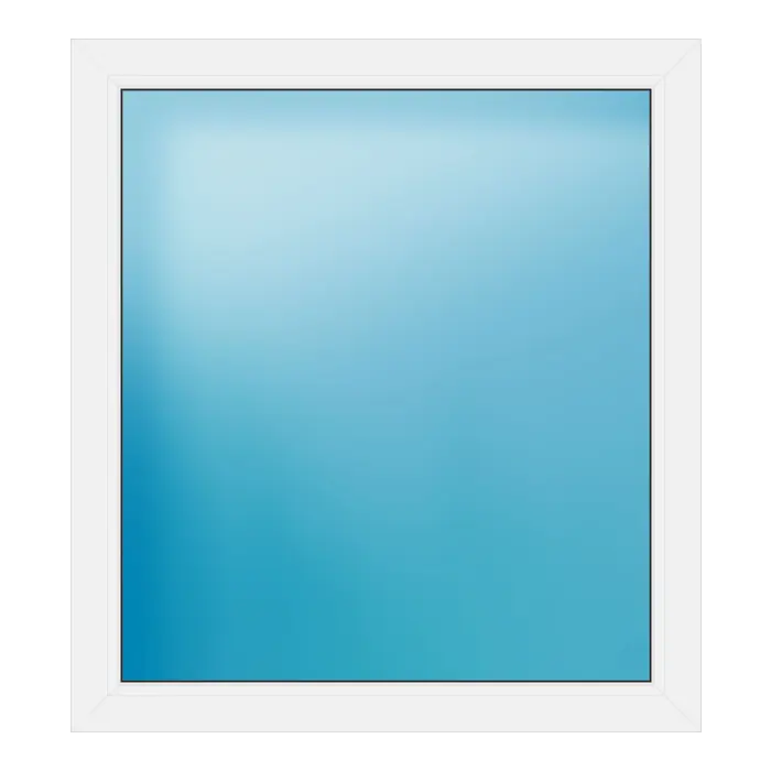 Festverglasung aus Kunststoff 100x110 cm Anthrazit genarbt