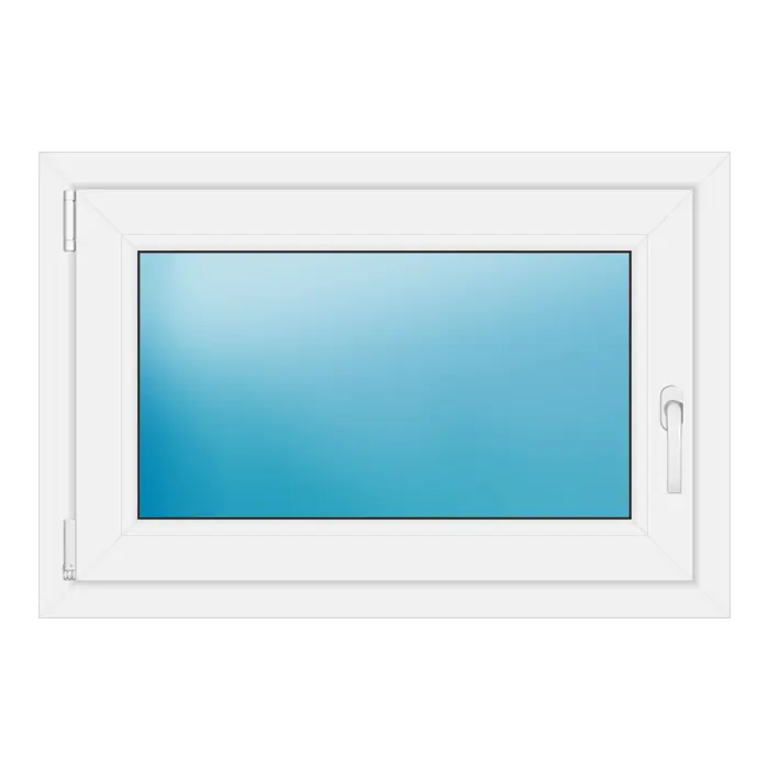 Einflügeliges Kunststofffenster 89x60 cm Weiß