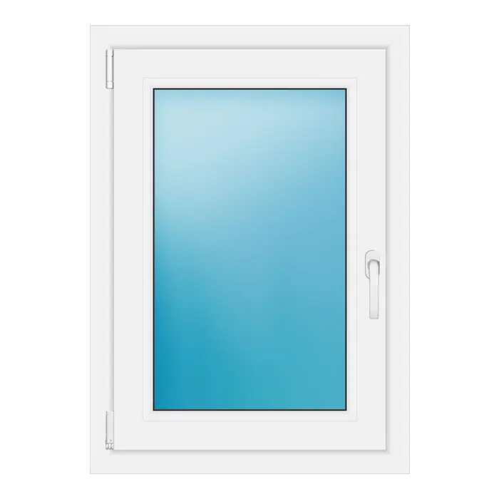 Einflügeliges Kunststofffenster 64,5x90,5 cm Weiß