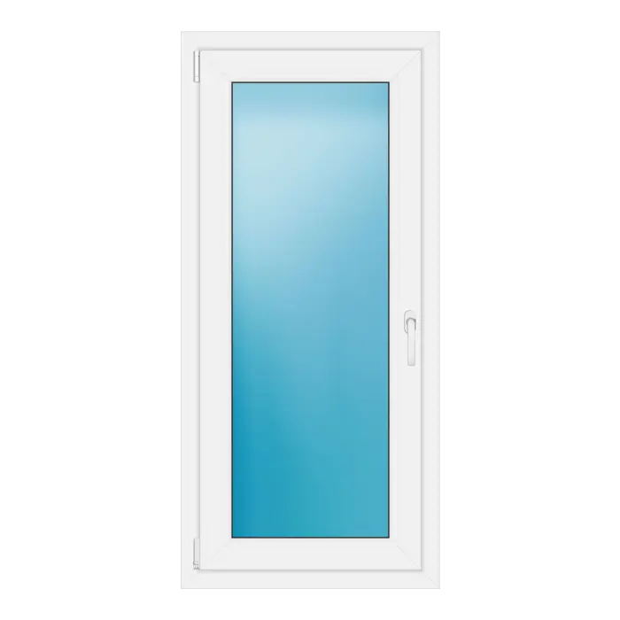 Einflügeliges Kunststofffenster 65x140 cm Weiß